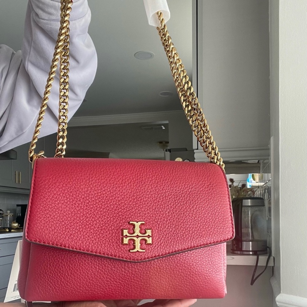 Tory Burch Kira Chain Crossbody Shoulder Pebble Leather Bag - Picture 6 of 12